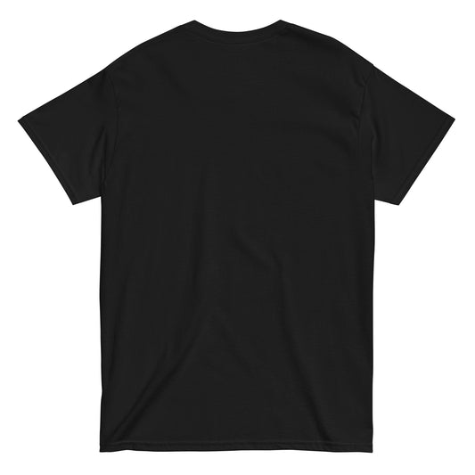 Black luxury t-shirt on a white background