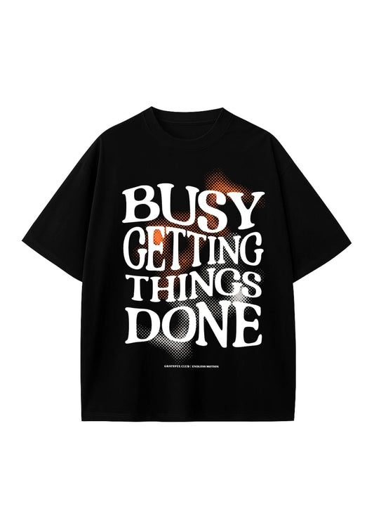Grateful Club endless motion T-shirt blk